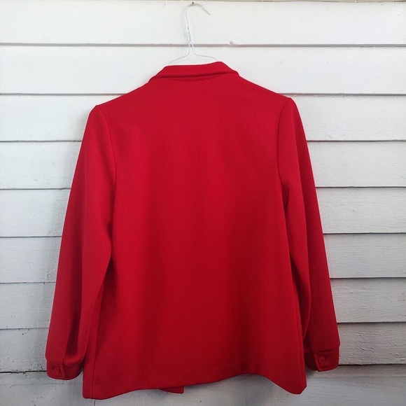 VINTAGE RED BLAZER - Picture 5 of 6